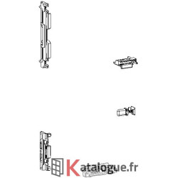 Terminal tige de crémone