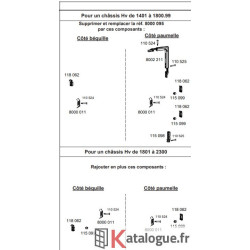 Béquille platine carré 7 Optima