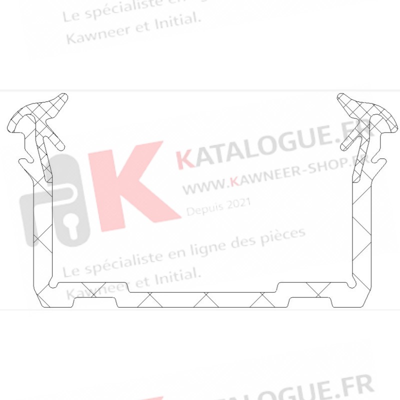 Joint vitrage 24 à 25 mm  100m Kawneer