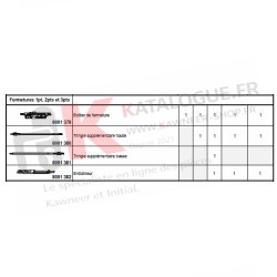 Entraineur tringle pour prestige Kawneer