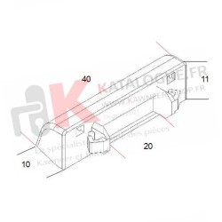 Busette drainage caché Kawneer