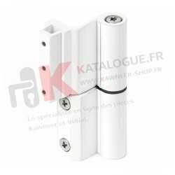 Paumelle simple standard Kassiopee et porte Kalory (sans découpe de joint) Kawneer