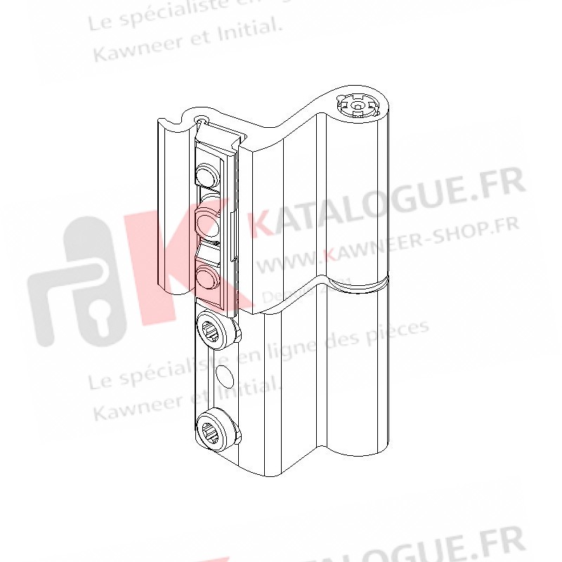 Paumelle simple Kawneer