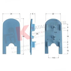 Cache usinage pour montants Kawneer