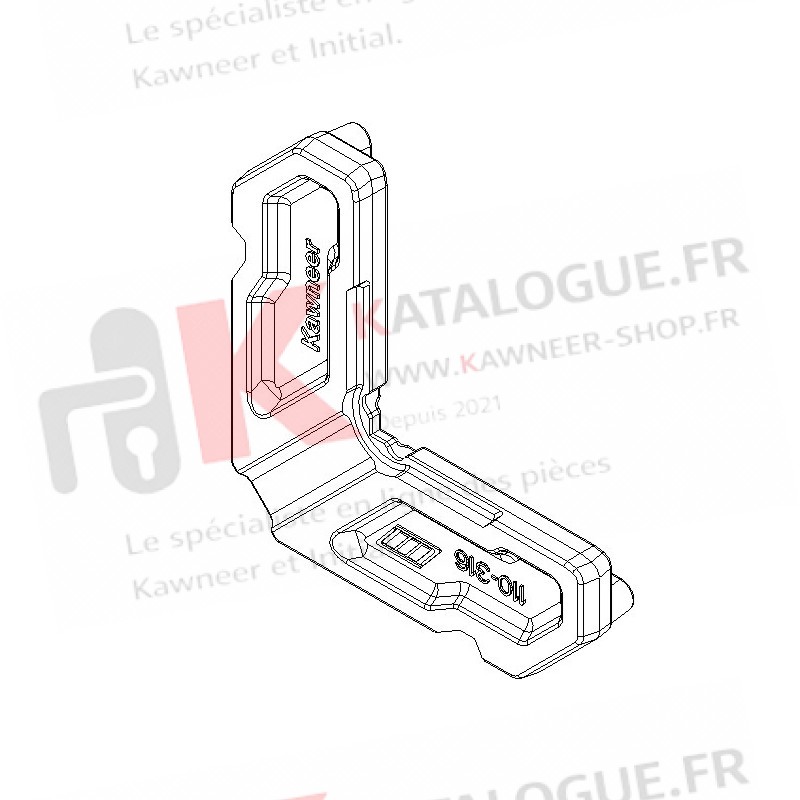Equerre exterieure dormant Kalory & Kassiopee Kawneer
