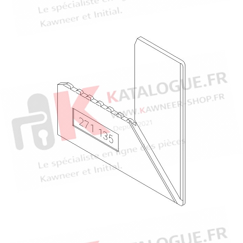 Eclisse aile de dormant Kalory Kawneer