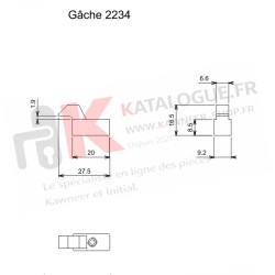 Gâche à enfiler SILENE