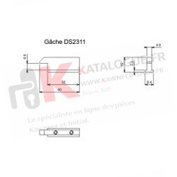 Gâche à enfiler SILENE