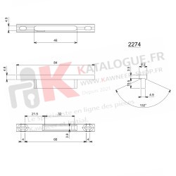 Gâche SILENE en applique