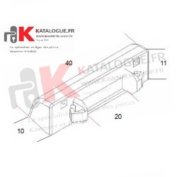 Paquet de 50 Busettes à Clapet Kawneer