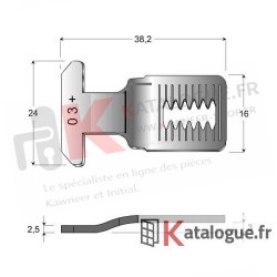 KIT gâche + crochet Basic Kawneer