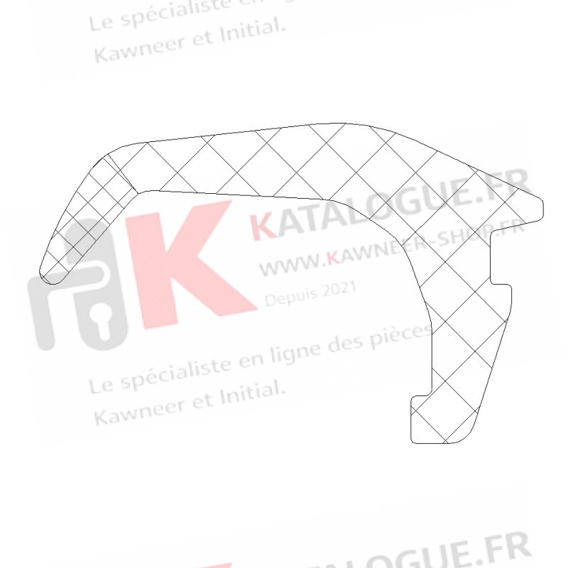 Joint parclose pour fenêtre Kassiopee kawneer