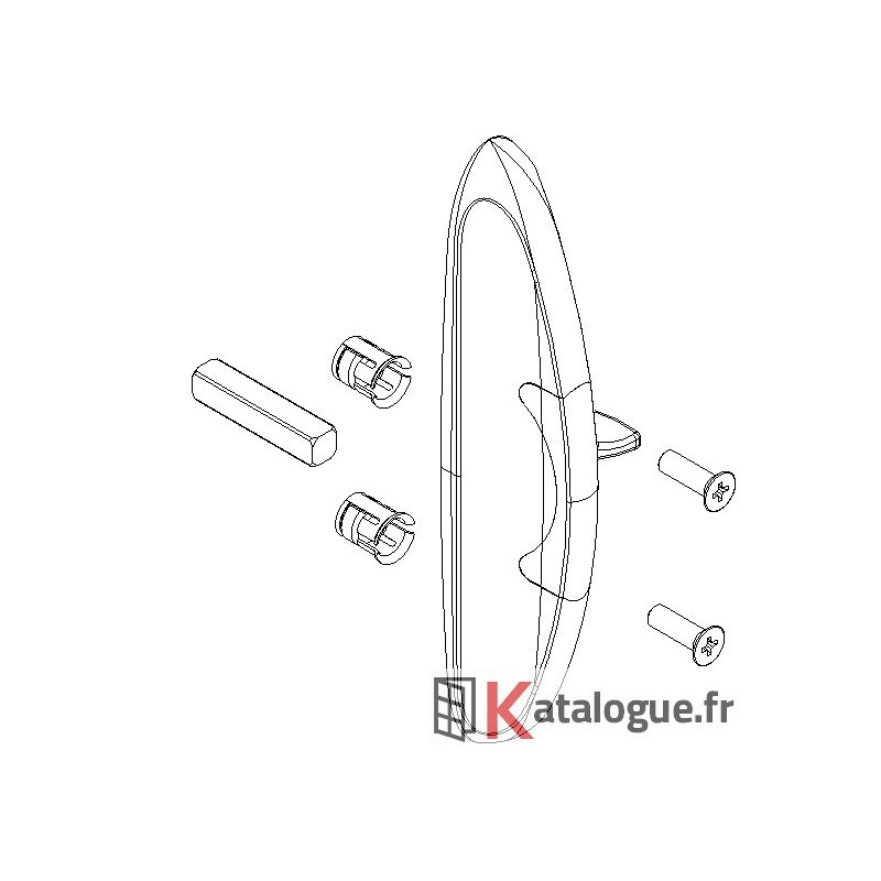 Poignée k fermeture Industrielle renfort