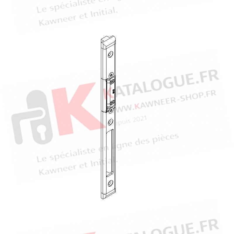 Gâche centrale DROIT 1Vantail serrure relevage