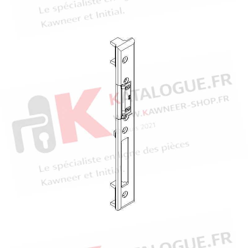 Gâche centrale DROITE 2 VANTAUX serrure relevage