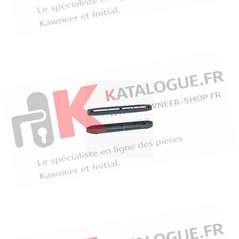 GRILLE - ENTREE D'AIR HYGROREGLABLE ACCOUSTIQUE NOIR- ISOLA HY