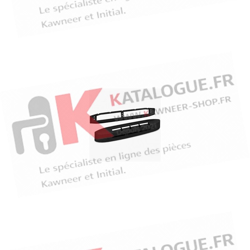 GRILLE - ENTREE D'AIR HYGROREGLABLE  NOIR - ISOLA HY