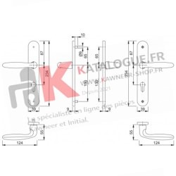 Ensemble Verona sur Plaque Longue 1510/300M Aluminium
