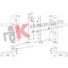 Ensemble Verona sur Plaque Longue 1510/300M Aluminium