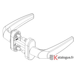 Béquille double porte Harmonie