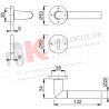 Ensemble Lecce sur Rosace1405/42K/42KS Aluminium
