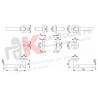 Ensemble Lecce sur Rosace1405/42K/42KS Aluminium Condamnation