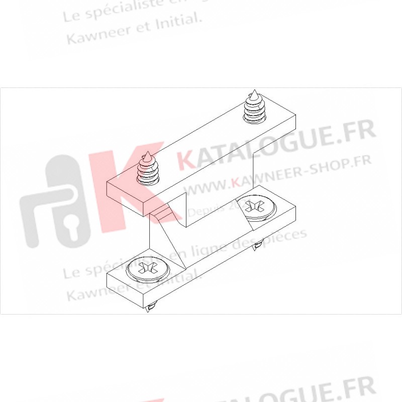 Point verrouillage complementaire haut. Kawneer
