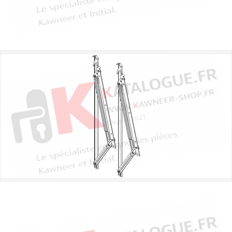 Paire compas ital.100 Kg. Kawneer