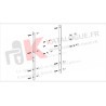 Paquet de fixation compas ital. Kawneer
