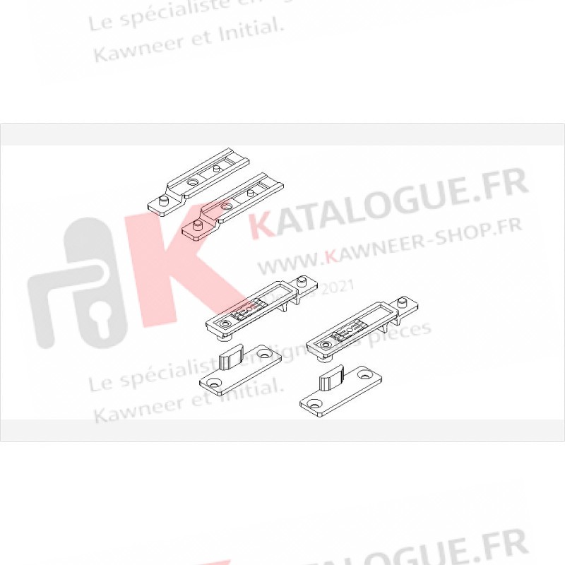 Ensemble de base verrouil, 2 points. Kawneer