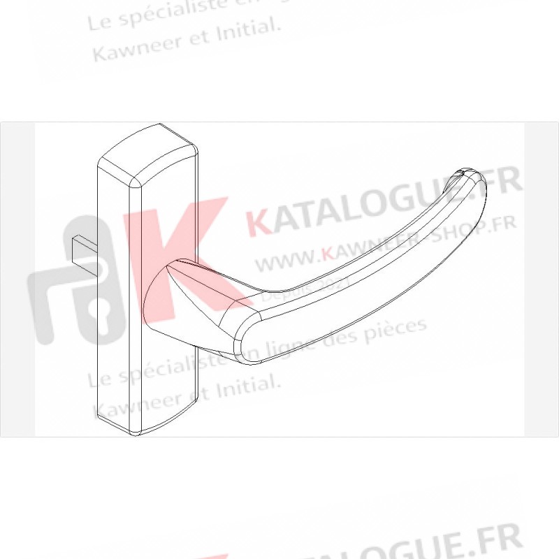 Poignée. Kawneer