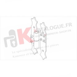 Charnière gauche. Kawneer