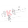 Ensemble paumelle double volet battant. Kawneer