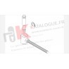 Gond double vantail avec axe kanisse. Kawneer