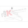 Embout main courante 25x90 lisse Gauche. Kawneer