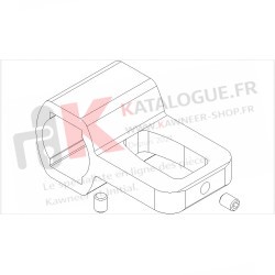Pince fixe tube 30 mm. Kawneer