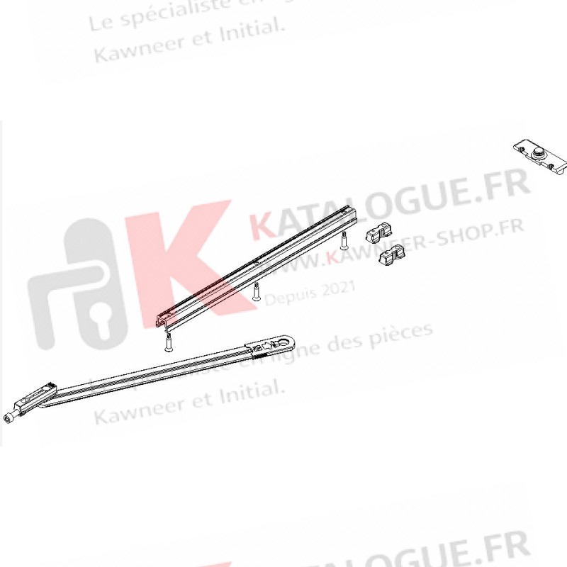 66 Limiteurs d'ouverture gorge 16 Kawneer