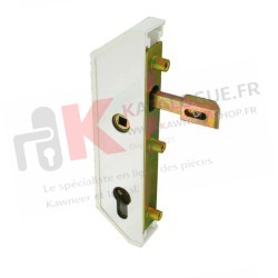 Serrure de portillon en retrait blanc pour cadre de 30 GJ 791301 308070
