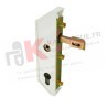 Serrure de portillon en retrait blanc pour cadre de 30 GJ 791301 308070