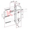 Serrure de portillon en retrait blanc pour cadre de 30 GJ 791301 308070