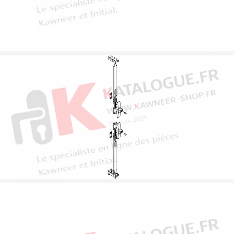 Ensemble verrouillage 2 points semi fixe