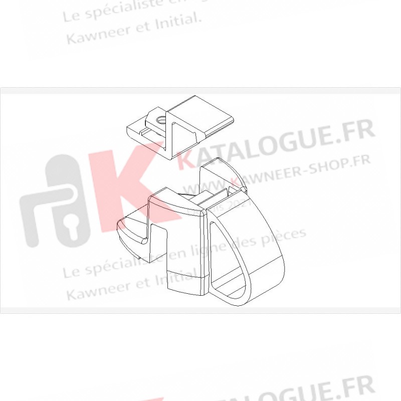 Loqueteau soufflet avec gache