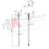 Prolongateur haut avec crochet Kawneer