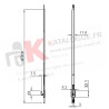 Prolongateur bas avec crochet Kawneer