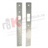 1 têtière plate inox 304 - 1 gâche plate inox 304 - Vis de fixation non fournies