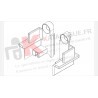 Bouchon exterieur 2 vantaux + porte brosse D/G kawneer speci'alk