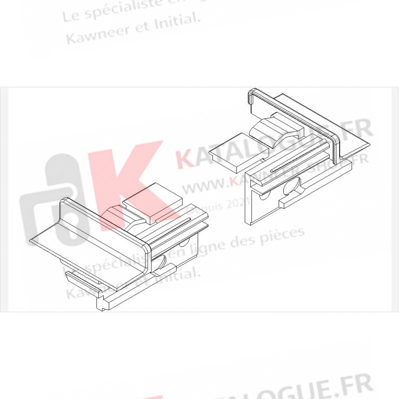 Bouchon battement kawneer speci'alk