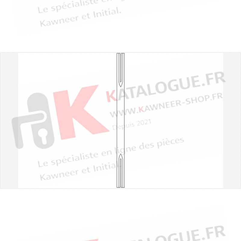 Carré de 8mm longueur 140mm kawneer speci'alk