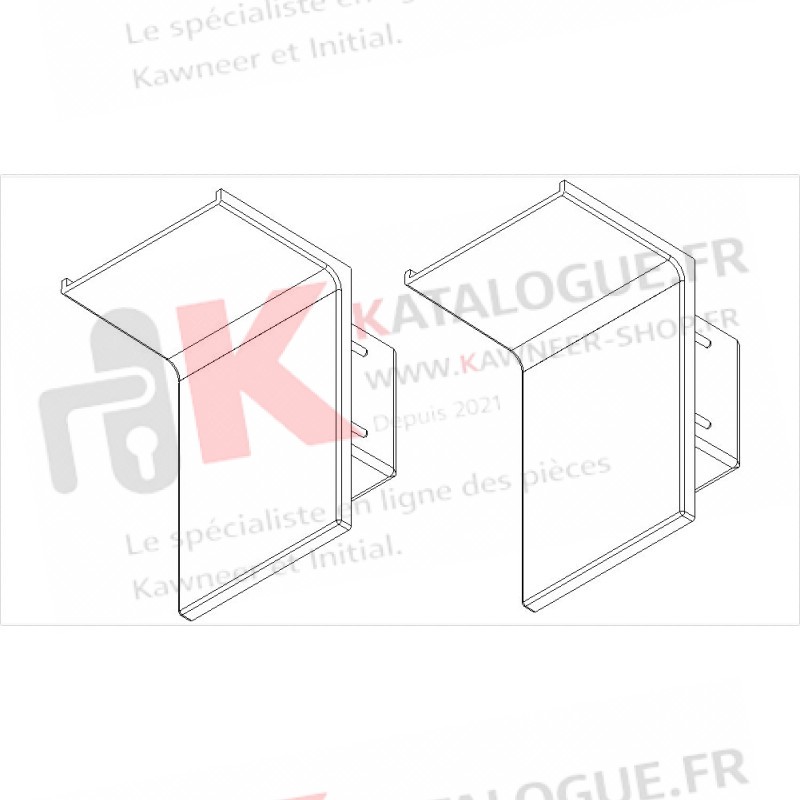 Bouchons renfort chicane RPT (paire) kawneer speci'alk