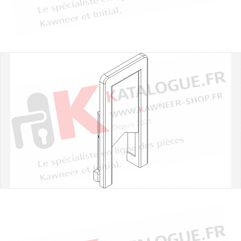 Paire bouchons chicane (H/B) kawneer speci'alk